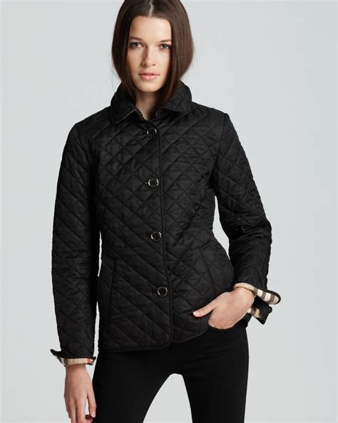 burberry jacket black quilted